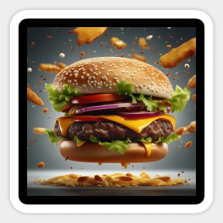 hamburger lover Sticker